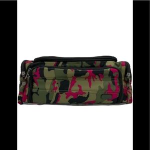 NWT Lug:  Trolley Cosmetic Case Large. In Camo~Orchid